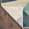 Homeroots 2 x 3 ft. Blue Green Beige Retro Wedge Indoor Area Rug 384285 - alternate 3